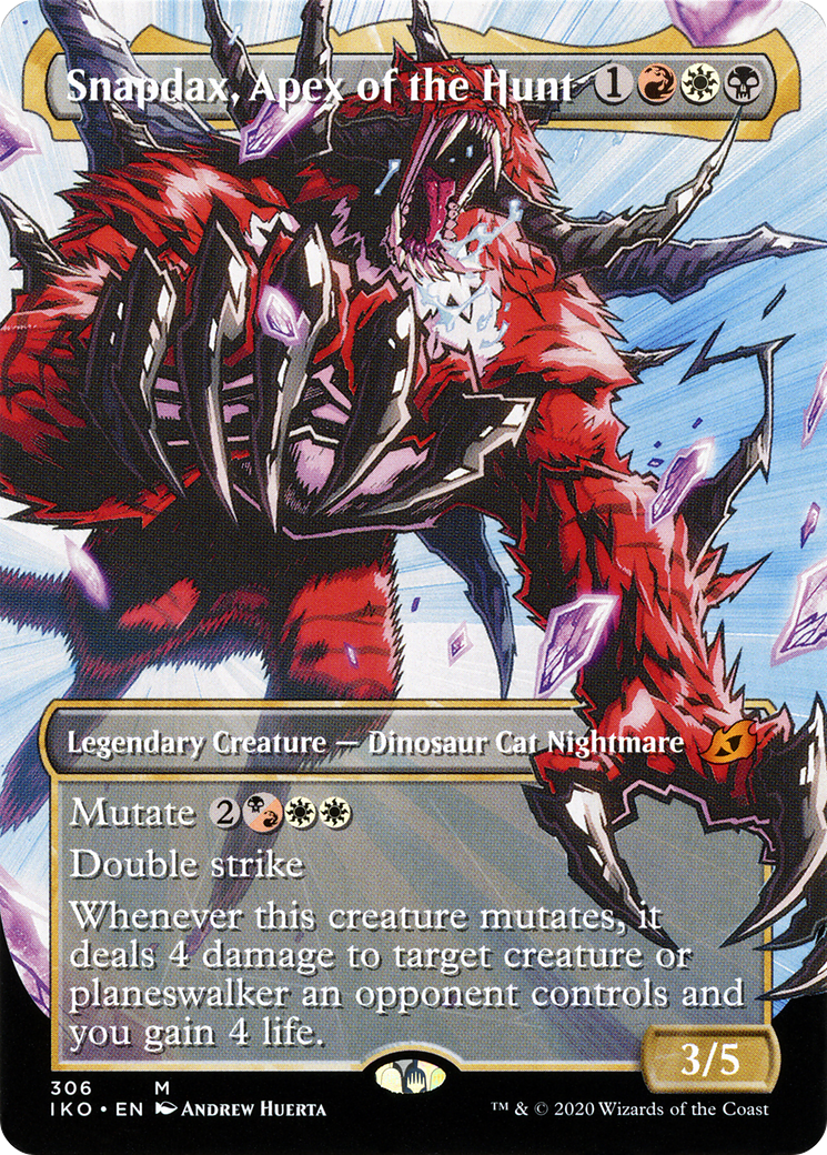 Snapdax, Apex of the Hunt (IKO-306) (Showcase) (Borderless) (Foil)