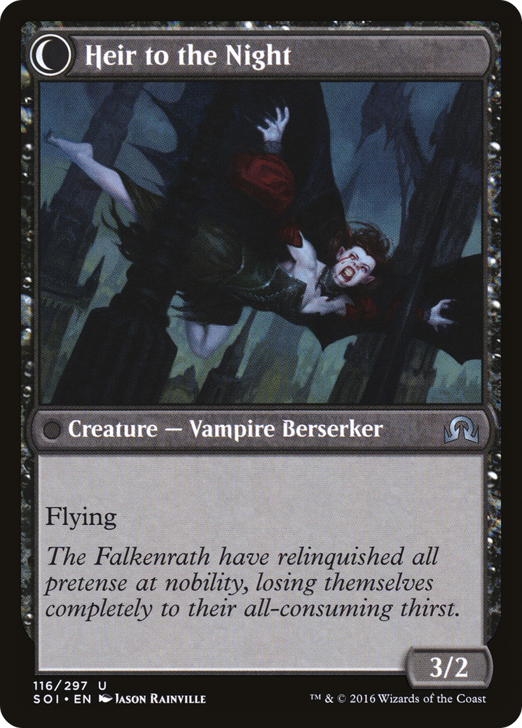 Heir of Falkenrath // Heir to the Night (SOI-116) (Foil)