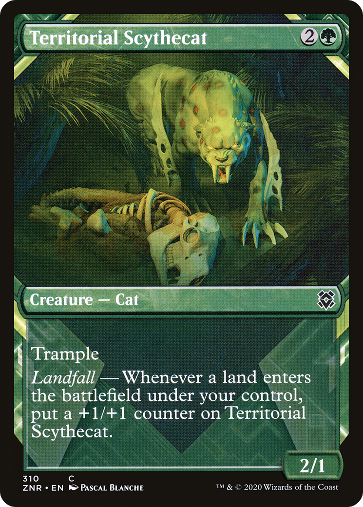 Territorial Scythecat (ZNR-310) (Showcase) (Foil)
