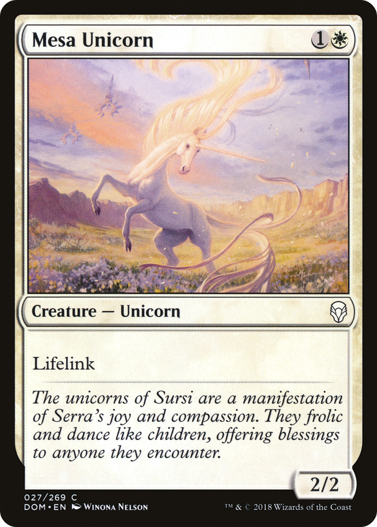Mesa Unicorn (DOM-027) (Foil)