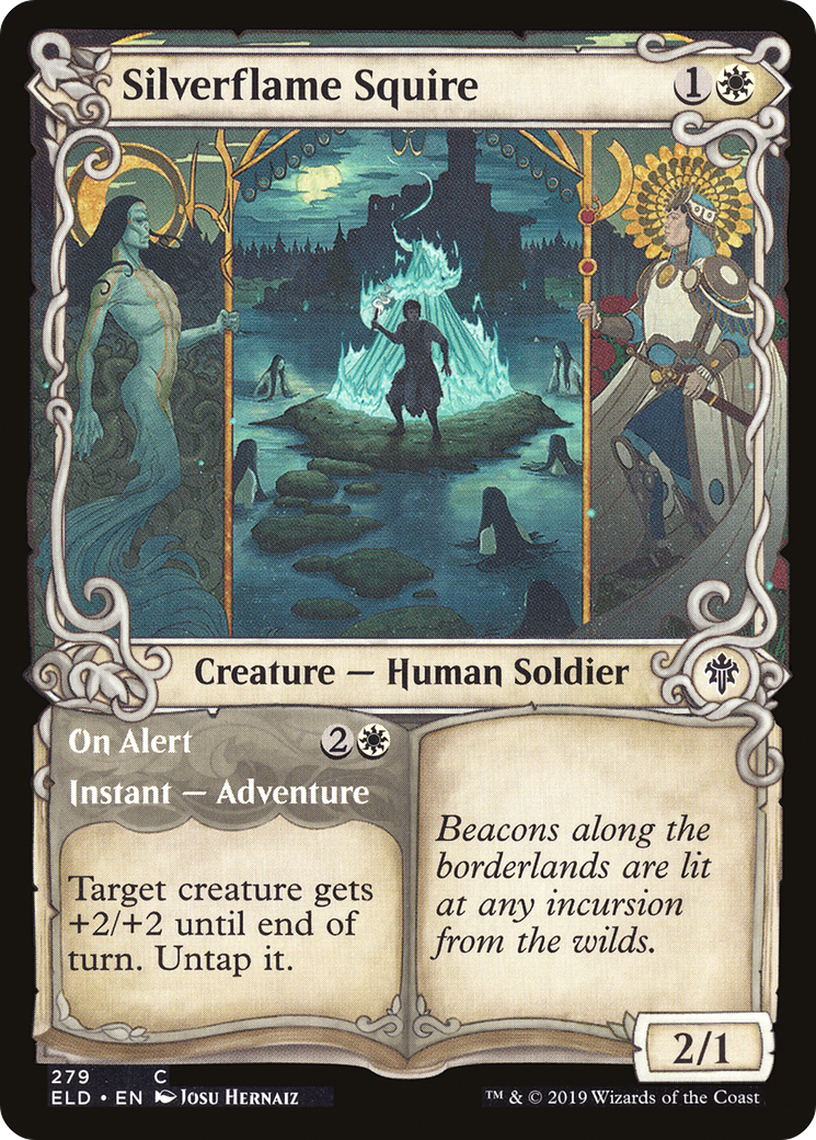 Silverflame Squire // On Alert (ELD-279) (Showcase) (Foil)