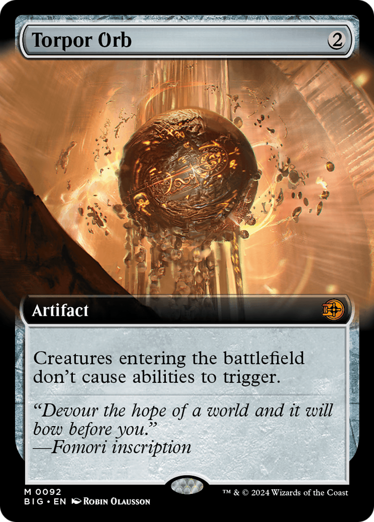 Torpor Orb (BIG-092) (Extended Art) (Foil)