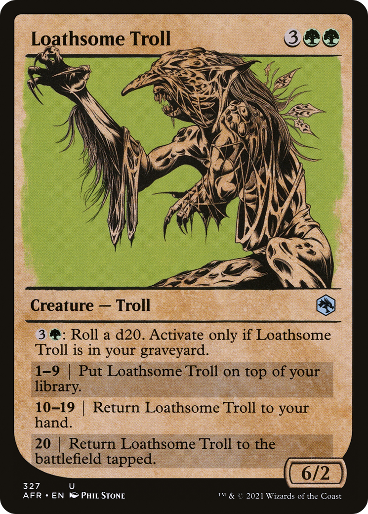 Loathsome Troll (AFR-327) (Showcase) (Foil)