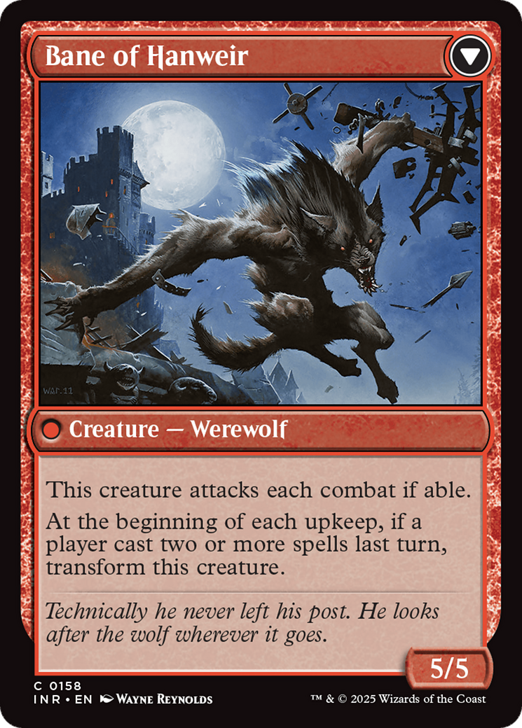 Hanweir Watchkeep // Bane of Hanweir (INR-158) (Foil)