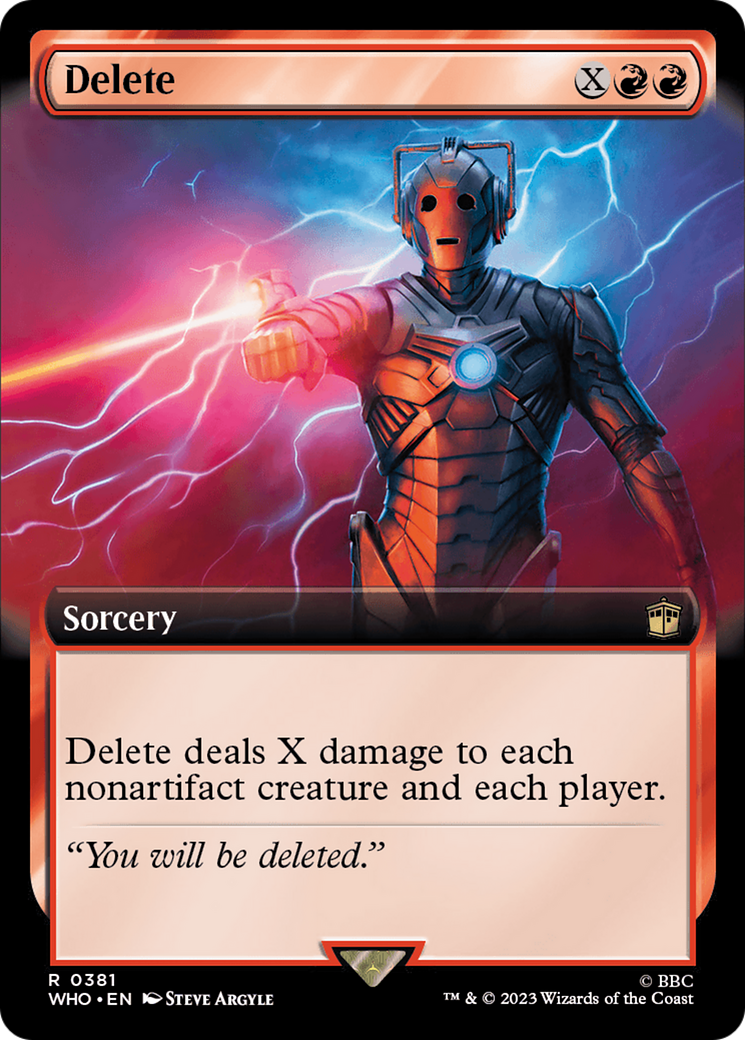 Delete (WHO-381) (Extended Art) (Foil)