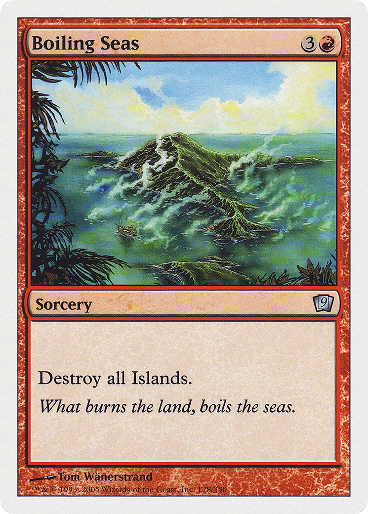 Boiling Seas (9ED-178★) (Foil)