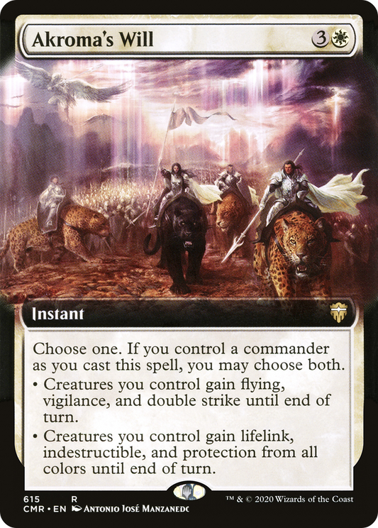 Akroma's Will (CMR-615) (Extended Art) (Foil)