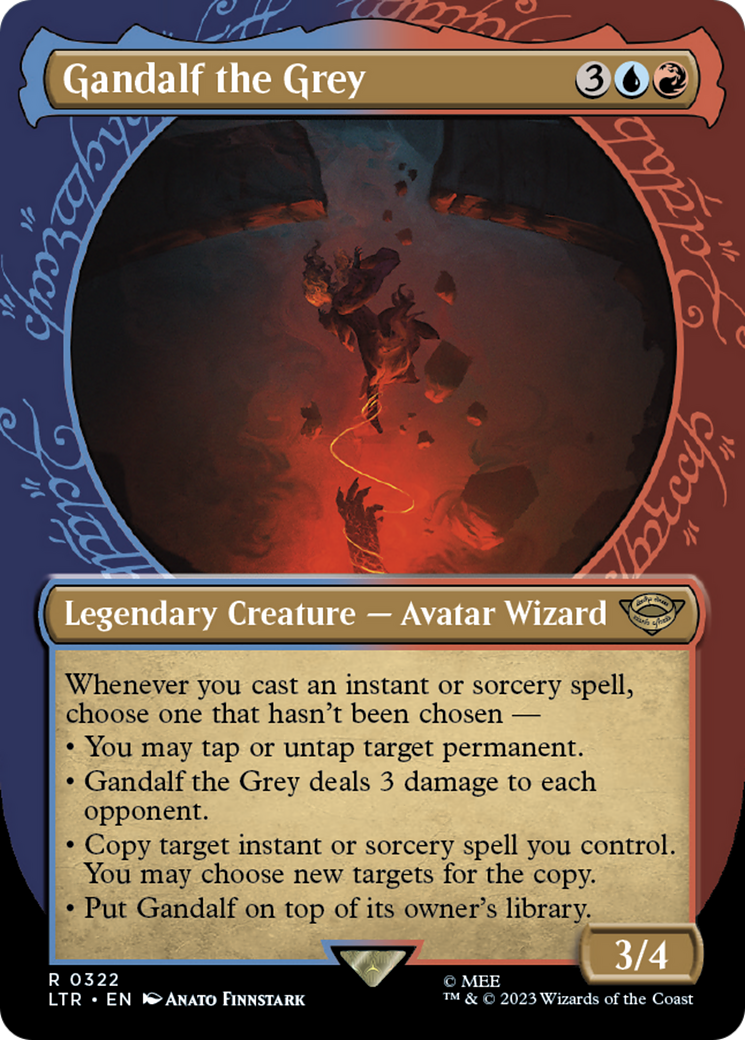 Gandalf the Grey (LTR-322) (Showcase) (Borderless)