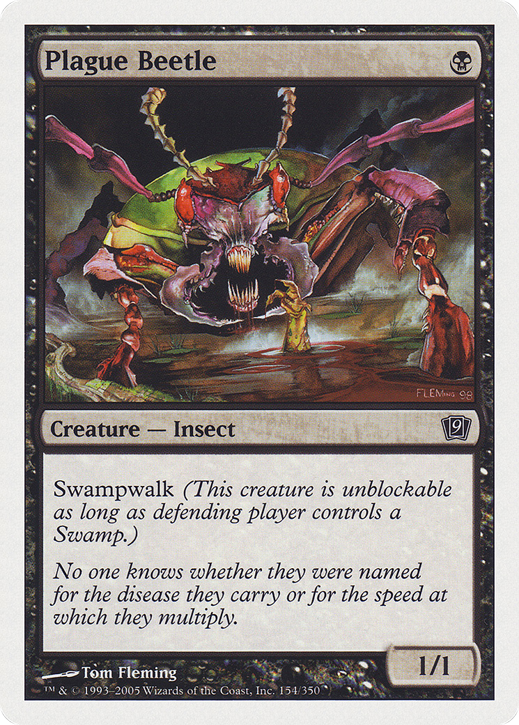 Plague Beetle (9ED-154★) (Foil)