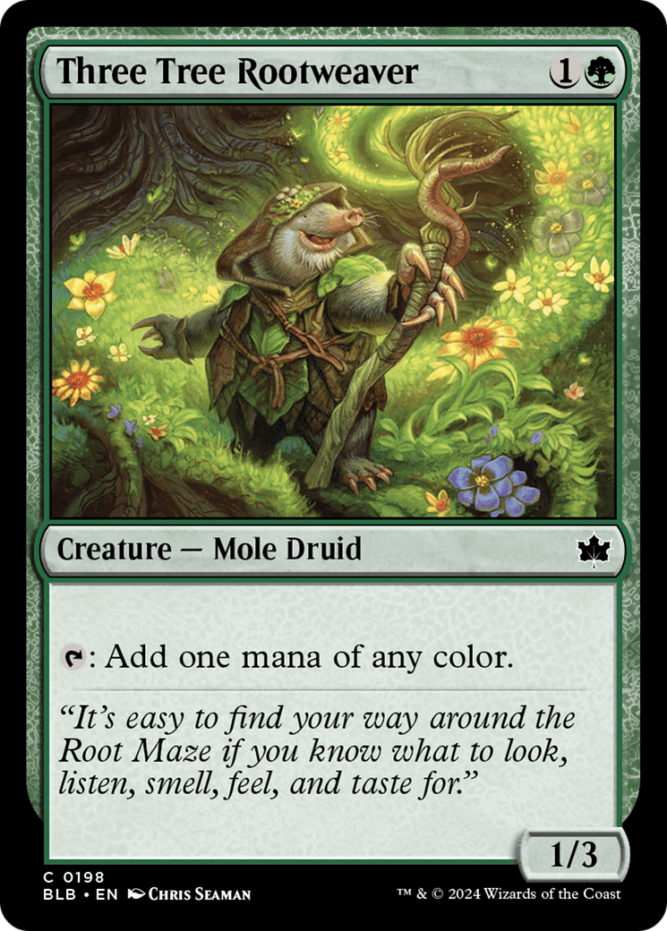 Three Tree Rootweaver (BLB-198) (Foil)