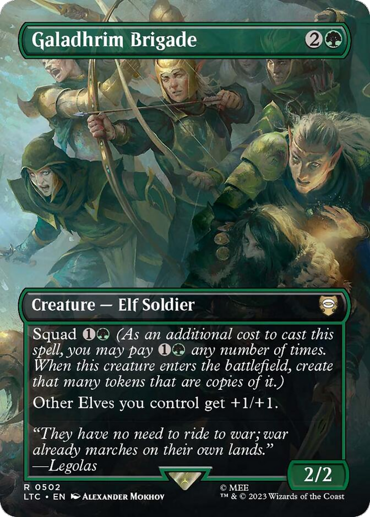 Galadhrim Brigade (LTC-502) (Borderless) (Foil)