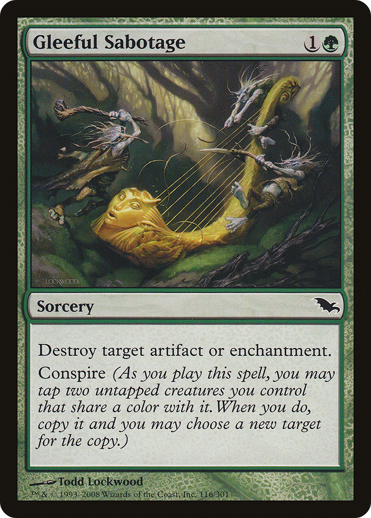 Gleeful Sabotage (SHM-116) (Foil)