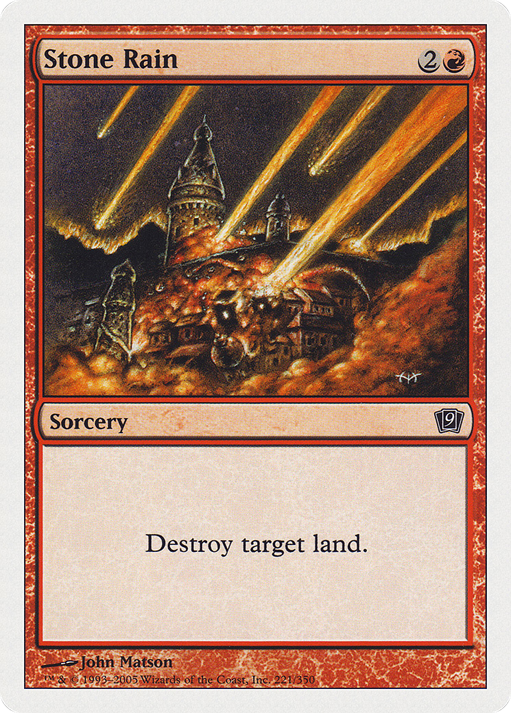 Stone Rain (9ED-221★) (Foil)