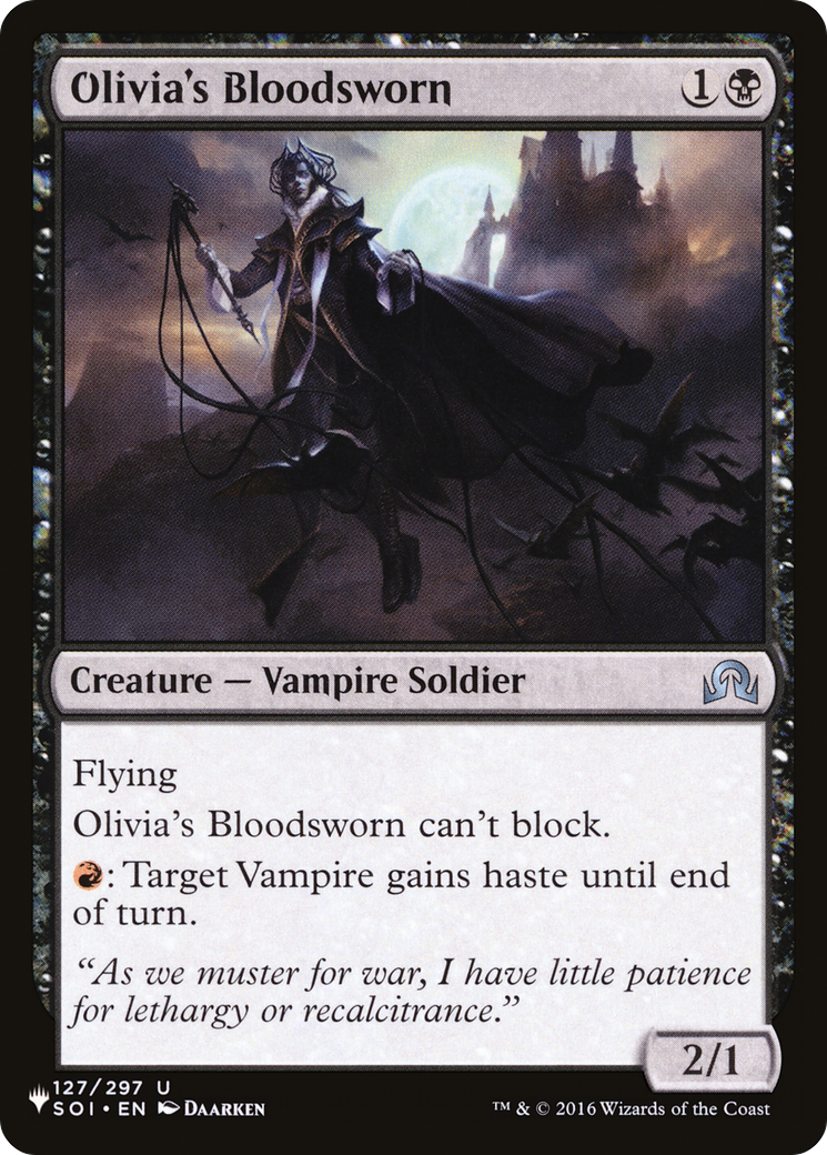 Olivia's Bloodsworn (LIST-SOI-127)