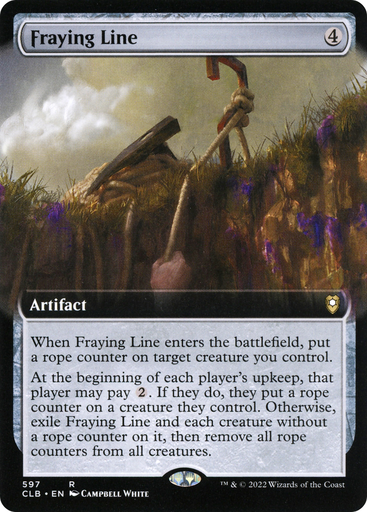 Fraying Line (CLB-597) (Extended Art) (Foil)