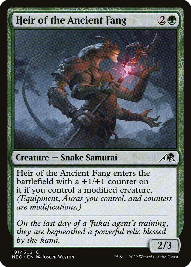 Heir of the Ancient Fang (NEO-191) (Foil)