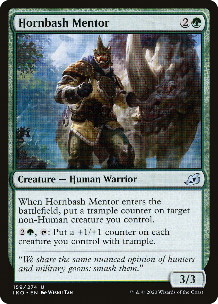 Hornbash Mentor (IKO-159) (Foil)