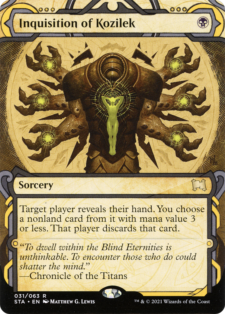 Inquisition of Kozilek (STA-31E) (Borderless) (Etched Foil)