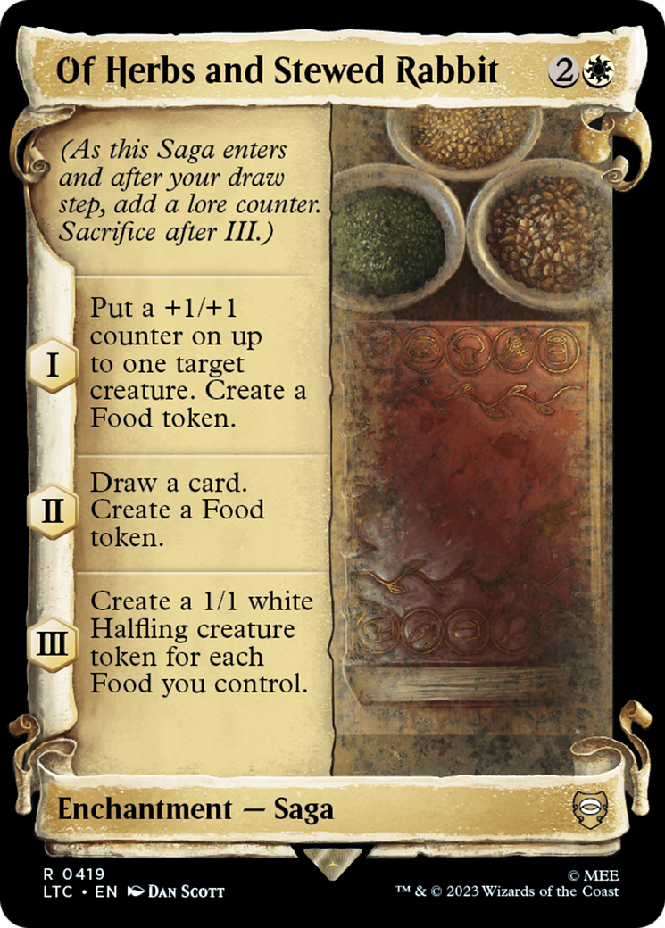 Of Herbs and Stewed Rabbit (LTC-419) (Showcase) (Scroll) (Foil)