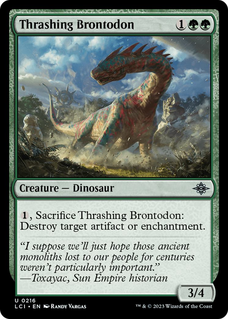 Thrashing Brontodon (LCI-216) (Foil)