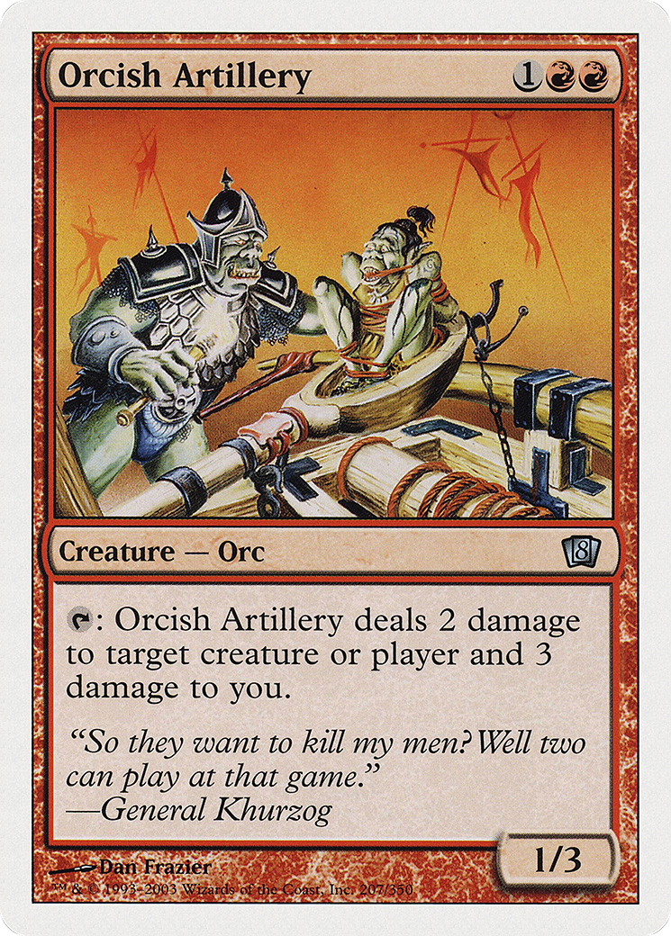 Orcish Artillery (8ED-207★) (Foil)