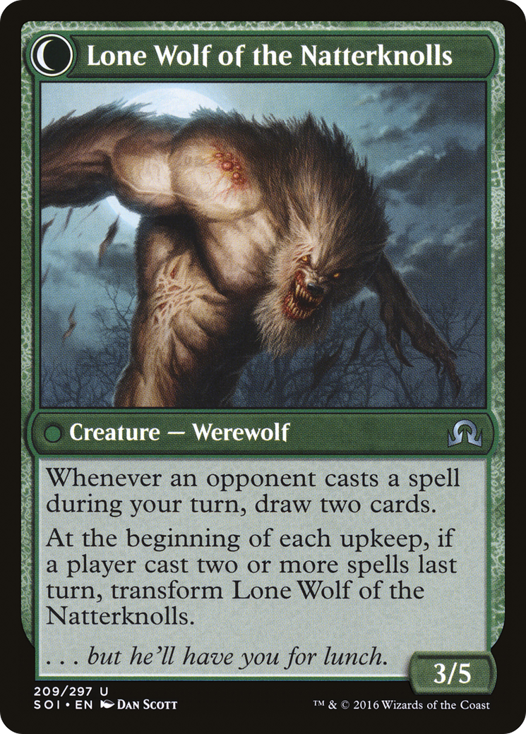 Hermit of the Natterknolls // Lone Wolf of the Natterknolls (SOI-209) (Foil)