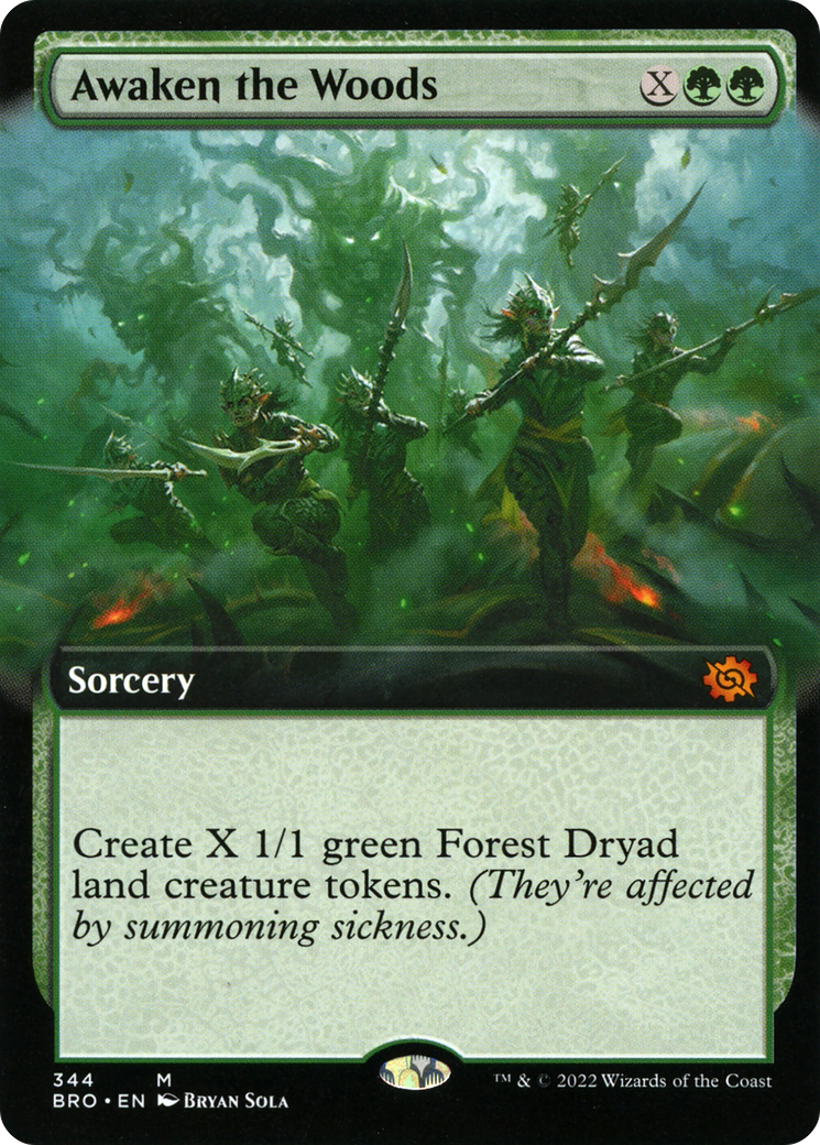 Awaken the Woods (BRO-344) (Extended Art) (Foil)