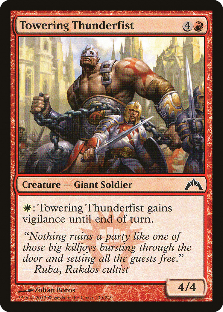 Towering Thunderfist (GTC-109) (Foil)