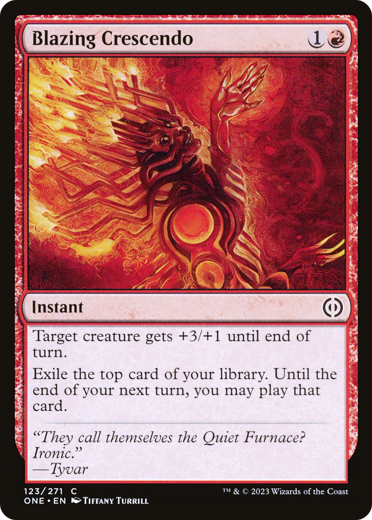 Blazing Crescendo (ONE-123) (Foil)