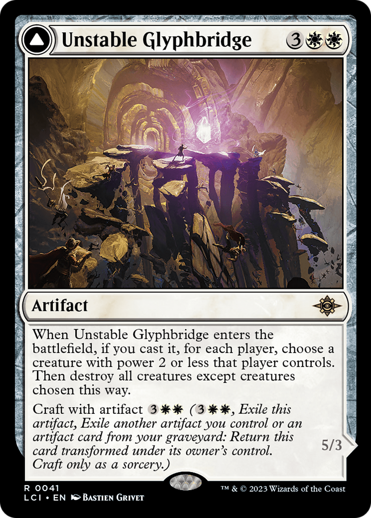 Unstable Glyphbridge // Sandswirl Wanderglyph (LCI-041) (Foil)