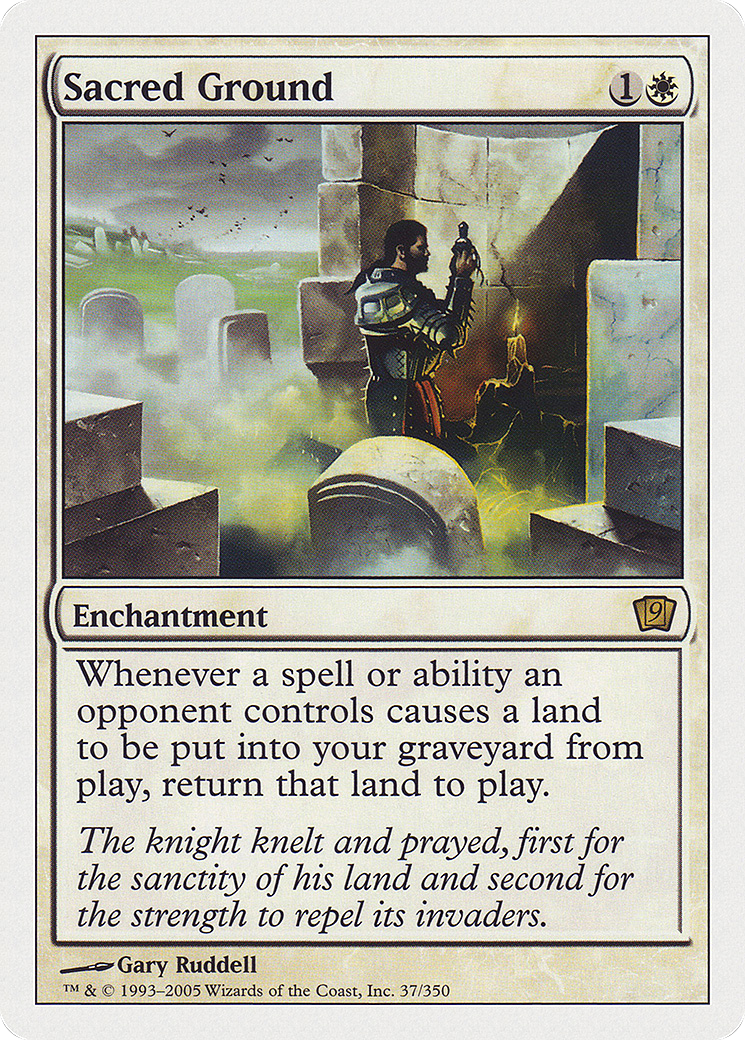 Sacred Ground (9ED-037★) (Foil)