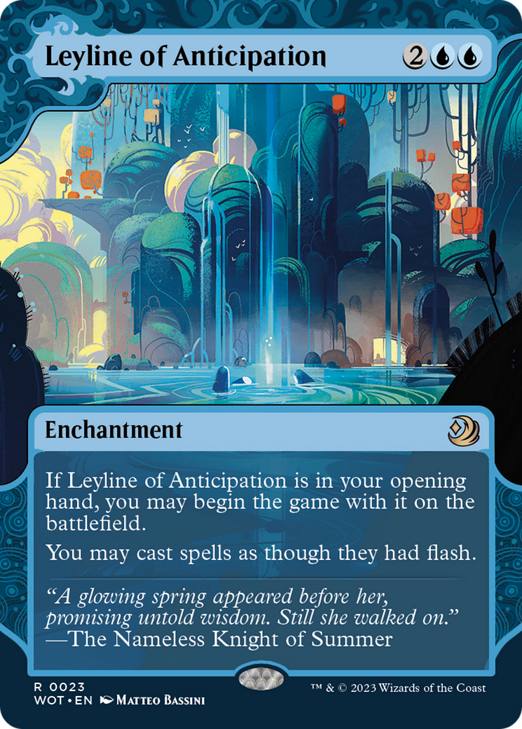 Leyline of Anticipation (WOT-023) (Showcase) (Borderless) (Foil)
