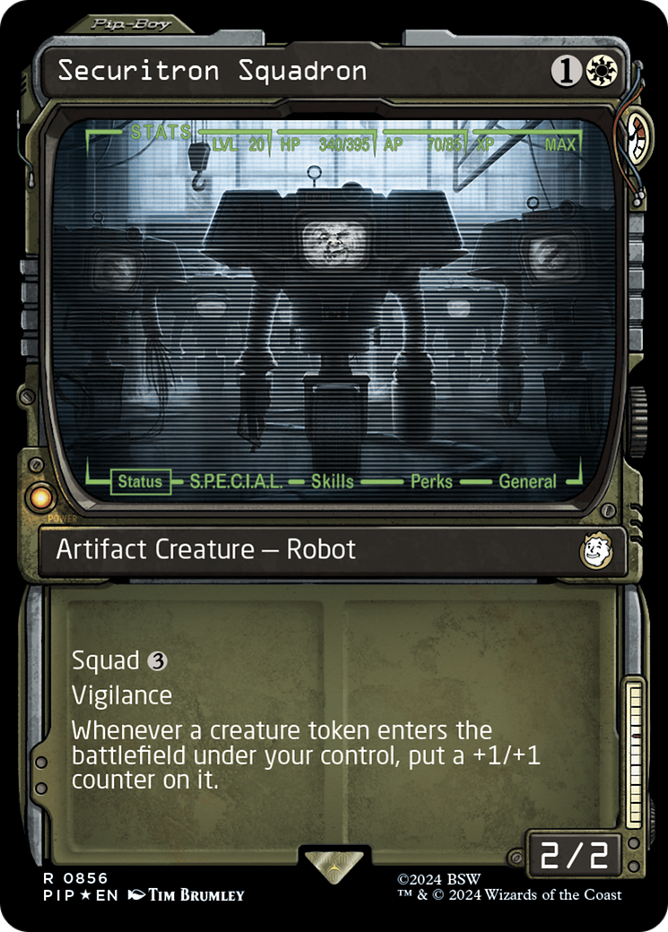 Securitron Squadron (PIP-856) (Showcase) (Surge Foil)