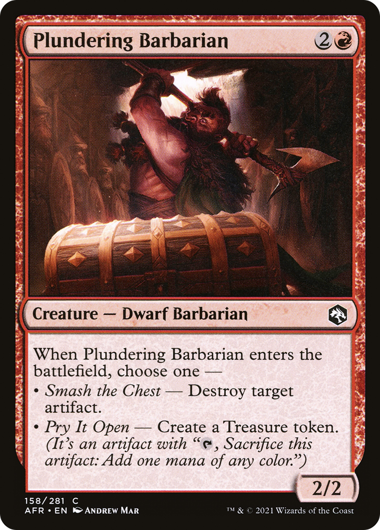 Plundering Barbarian (AFR-158) (Foil)