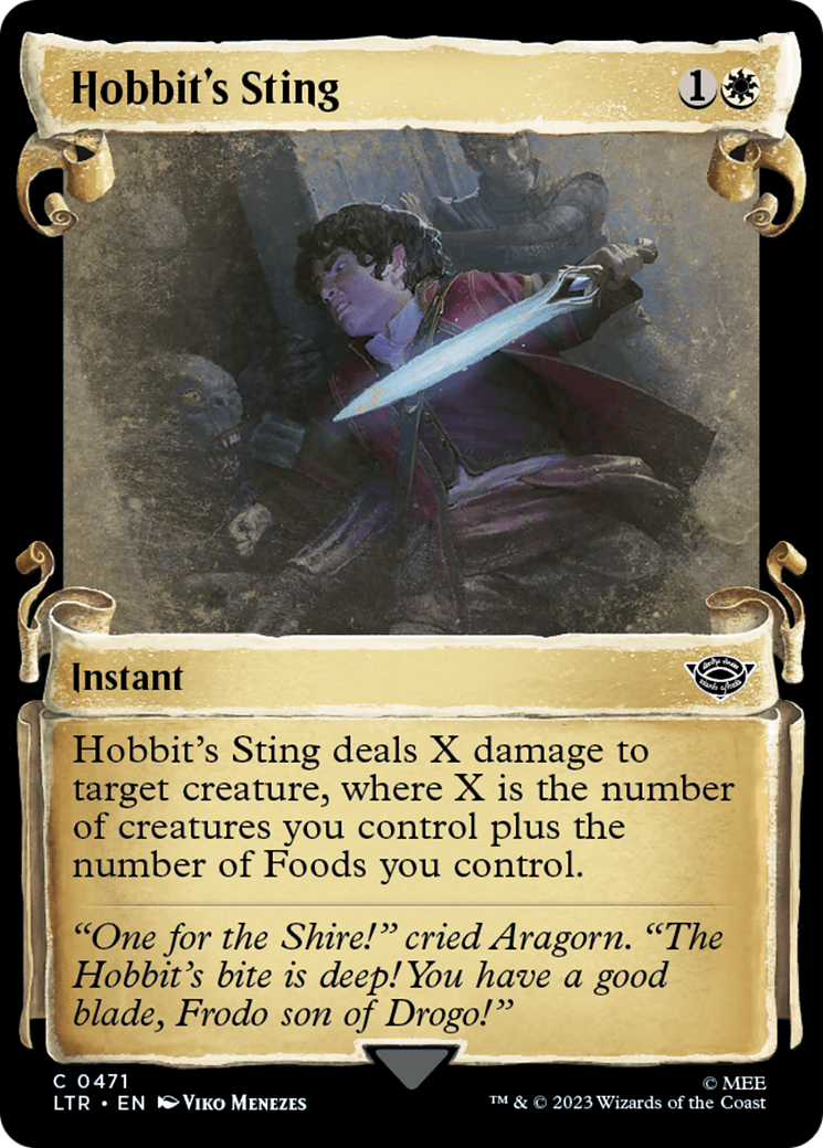Hobbit's Sting (LTR-471) (Showcase) (Scroll) (Foil)
