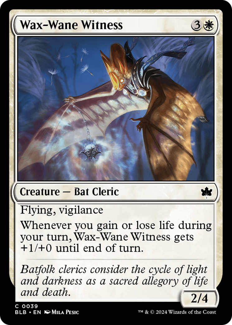 Wax-Wane Witness (BLB-039) (Foil)