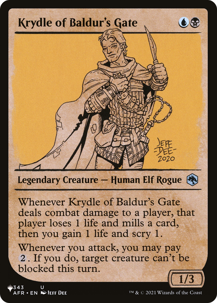 Krydle of Baldur's Gate (LIST-AFR-343) (Showcase)