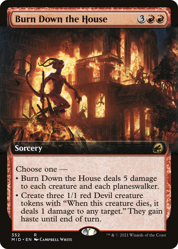 Burn Down the House (MID-352) (Extended Art) (Foil)