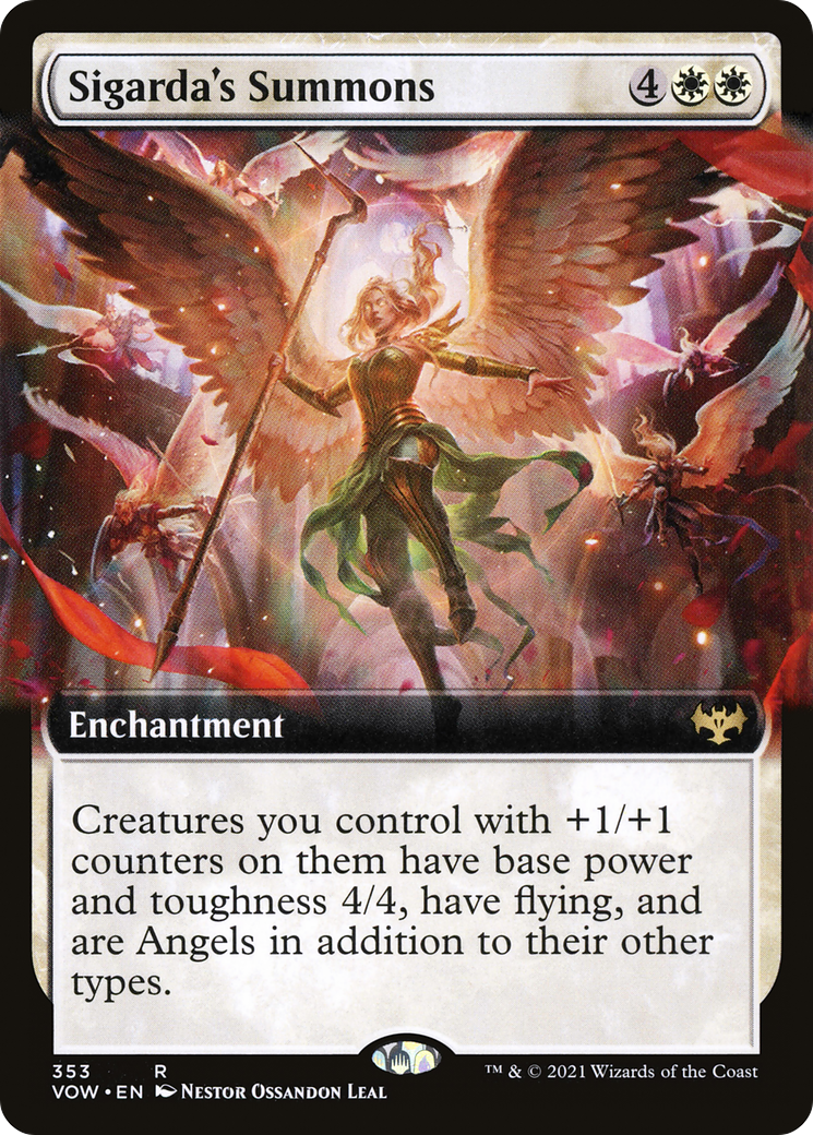 Sigarda's Summons (VOW-353) (Extended Art) (Foil)