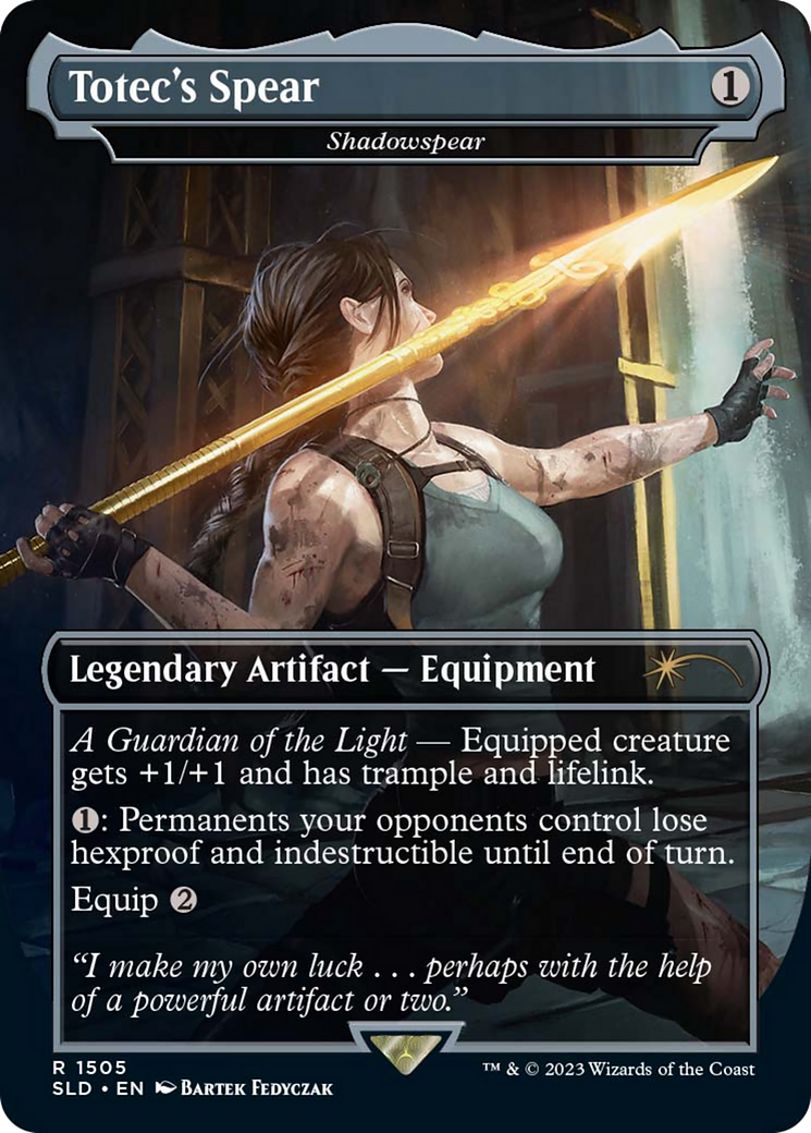 Totec's Spear / Shadowspear (SLD-1505) (Borderless) (Foil)
