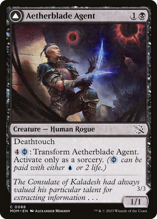Aetherblade Agent // Gitaxian Mindstinger (MOM-088) (Foil)