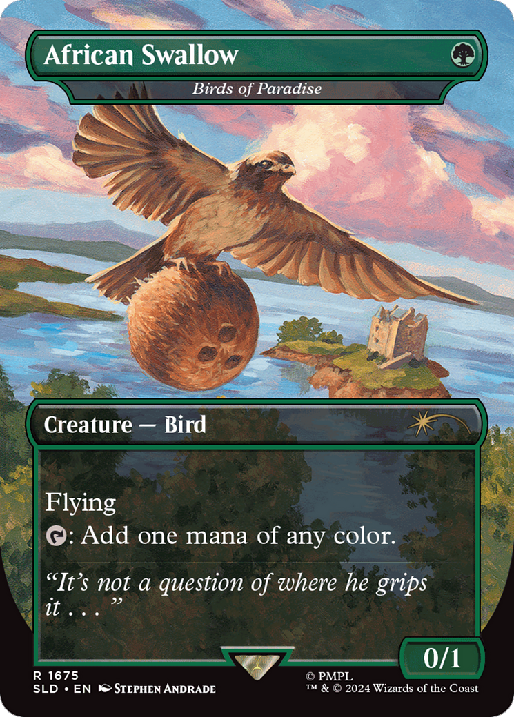 African Swallow / Birds of Paradise // Birds of Paradise (SLD-1675) (Borderless) (Foil)