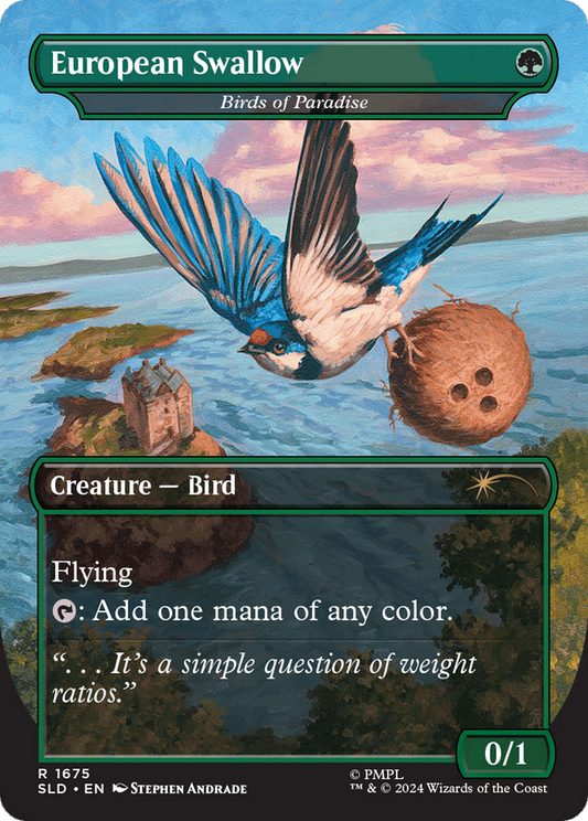 African Swallow / Birds of Paradise // Birds of Paradise (SLD-1675) (Borderless) (Foil)