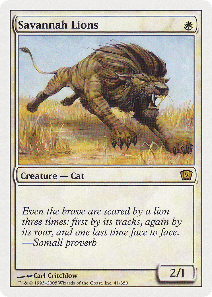 Savannah Lions (9ED-041★) (Foil)