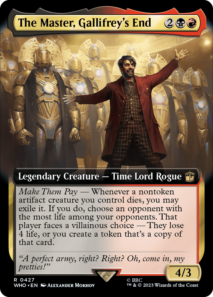 The Master, Gallifrey's End (WHO-427) (Extended Art)