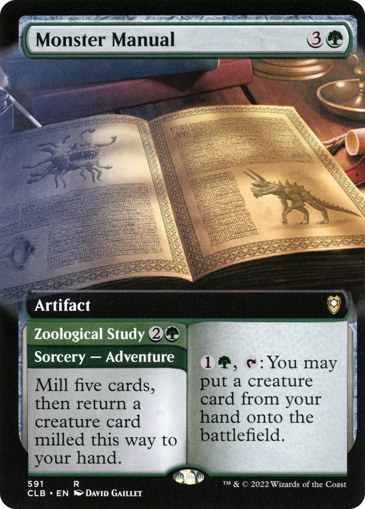 Monster Manual // Zoological Study (CLB-591) (Extended Art)