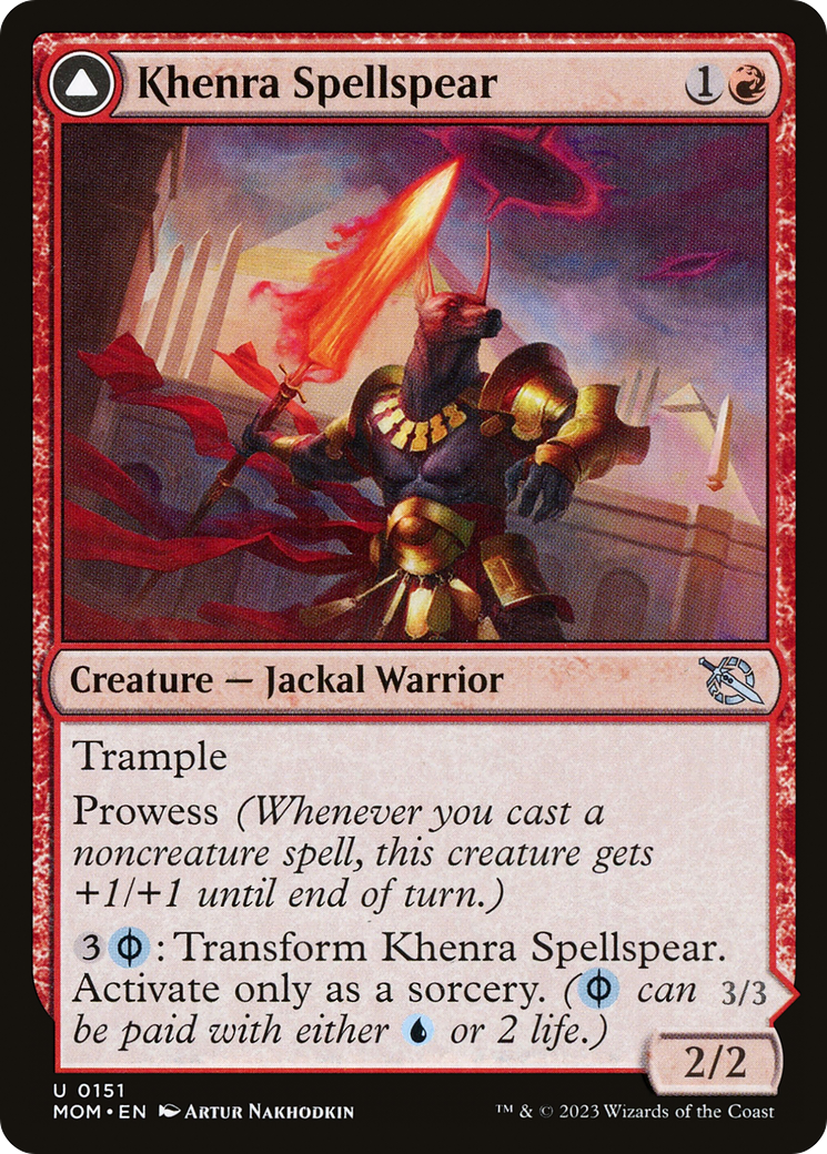 Khenra Spellspear // Gitaxian Spellstalker (MOM-151)