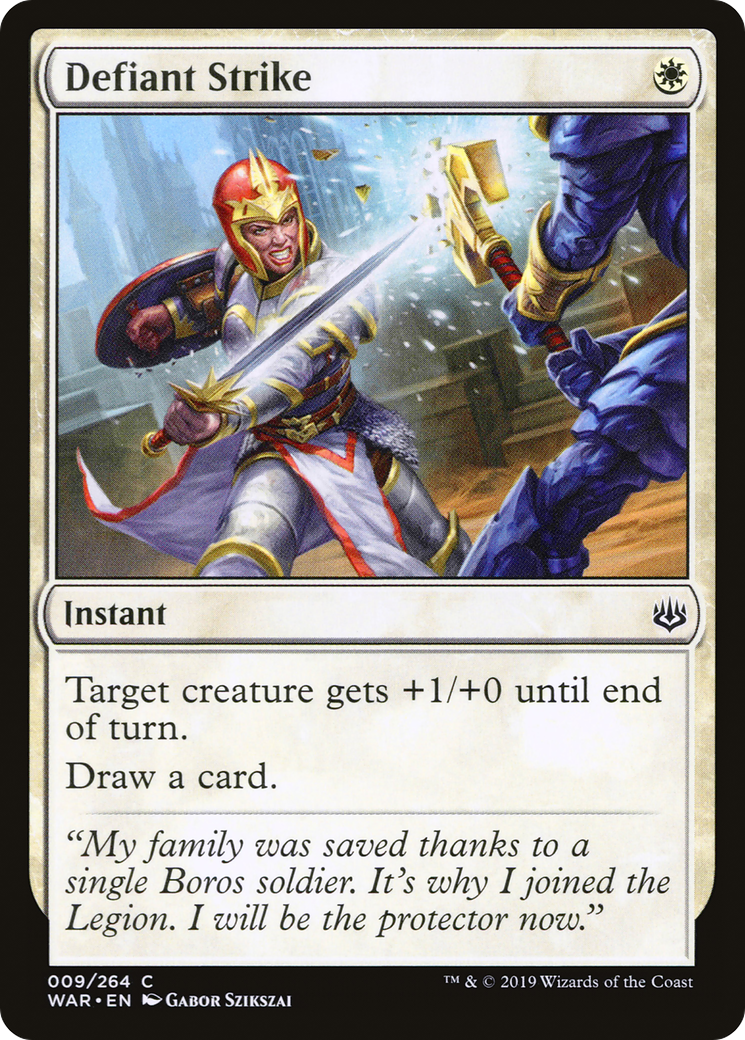Defiant Strike (WAR-009) (Foil)