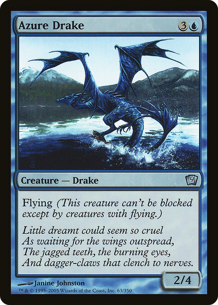 Azure Drake (9ED-063★) (Foil)