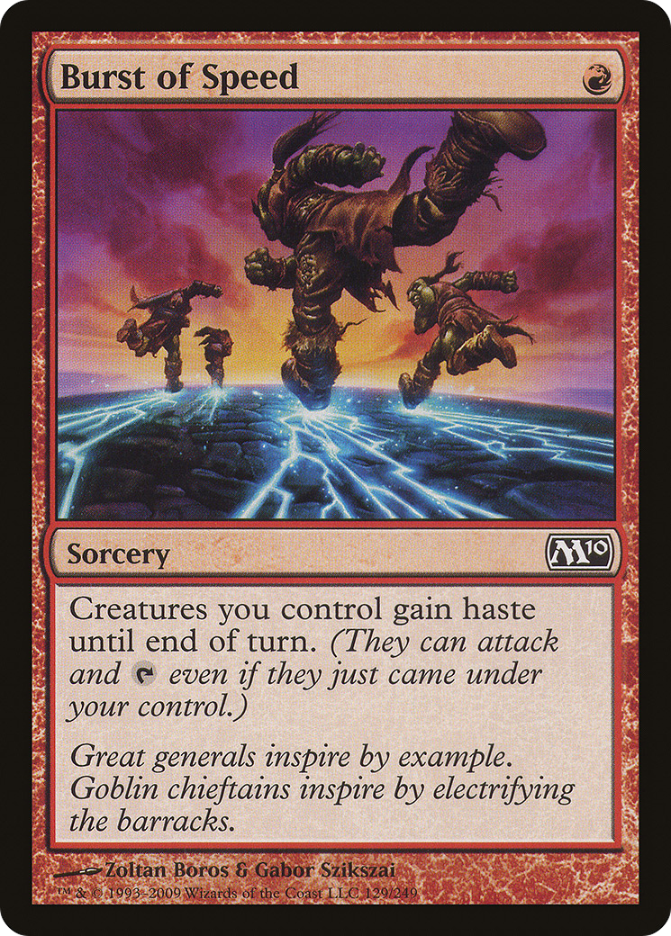 Burst of Speed (M10-129) (Foil)